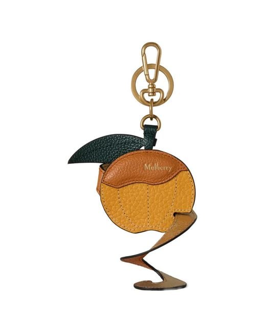 Mulberry Metallic Peeling Keyring