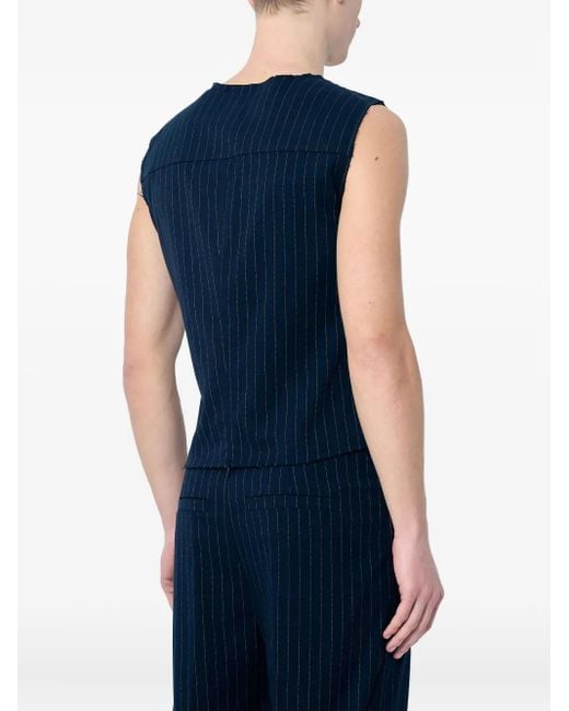 Entire studios Weste mit Nadelstreifen in Blue für Herren