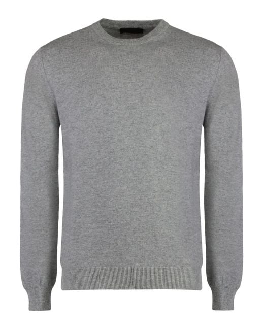 Maglione Orvieto Girocollo di Moorer in Gray da Uomo