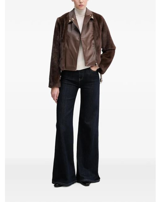 GAUDI Black Belted Zip-Up Jacket