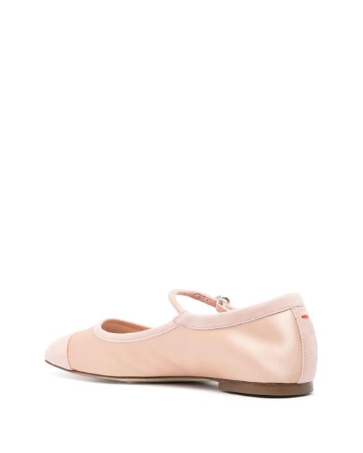 Aeyde Pink Uma Cap Satin/Kid Suede Leather Peach A11Flrkls08Fl169Ss25960067