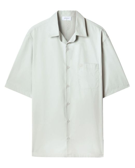 Camisa con bordado Arrows Off-White c/o Virgil Abloh de hombre de color White
