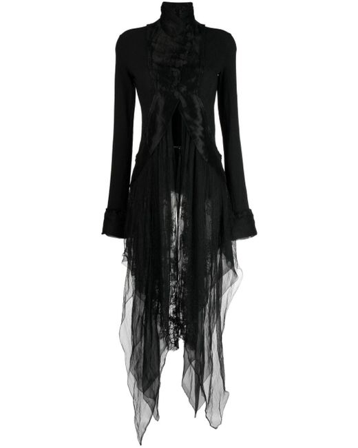 Veste en tulle à design asymétrique Marc Le Bihan en coloris Black