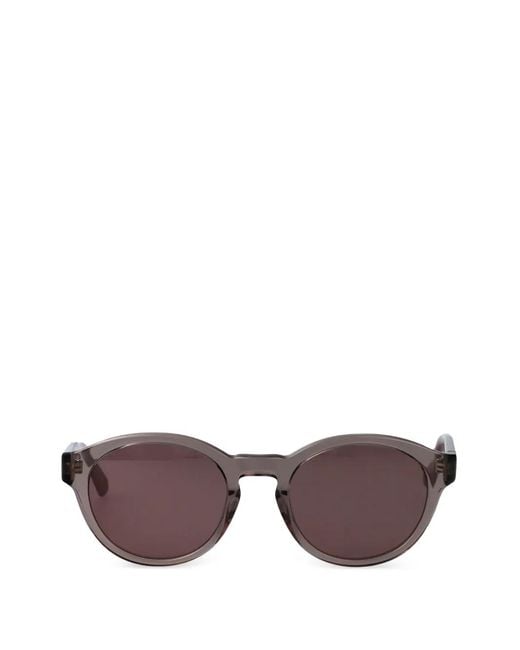 Calvin Klein Purple Round-Frame Logo-Plaque Sunglasses