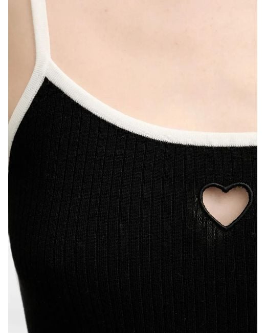 From Future Black Heart-Detail Top
