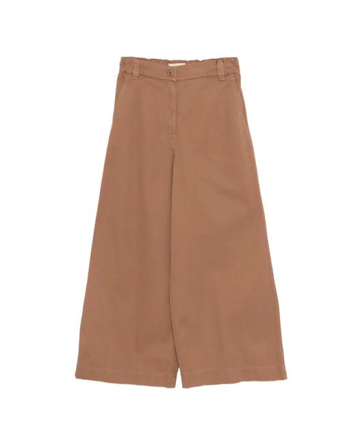 Weekend by Maxmara Brown Leather Culottes