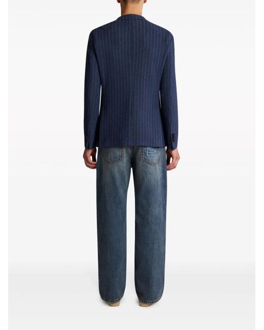 Etro Gestreepte Blazer in het Blue voor heren