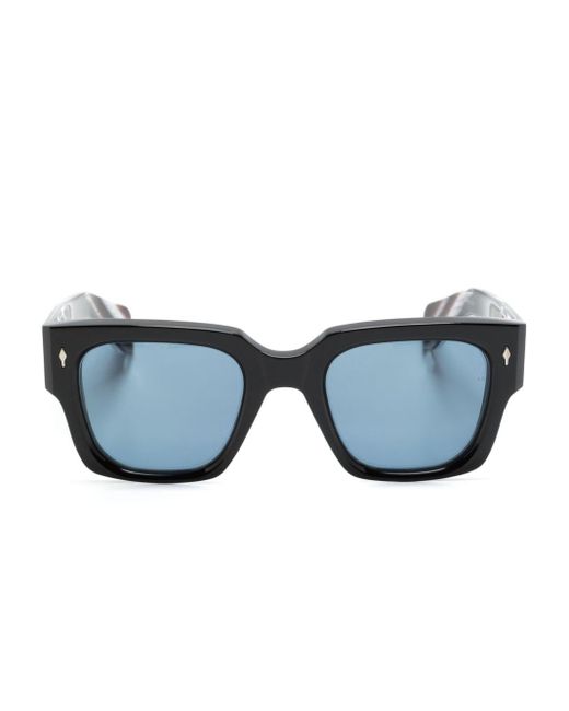 Gafas de sol Enzo con montura cuadrada Jacques Marie Mage de color Blue
