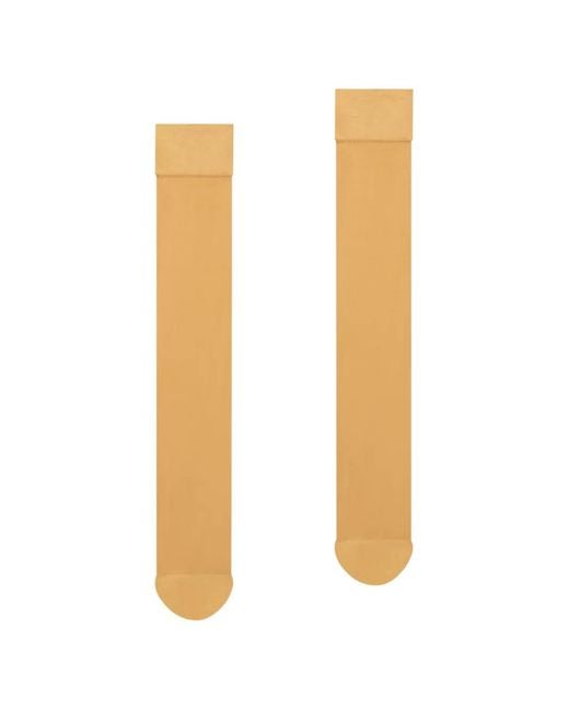 Wolford White Individual 10 Knee-High Socks