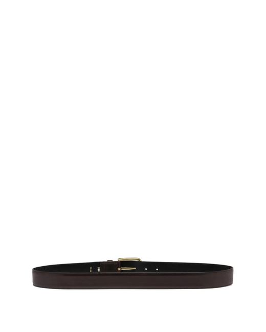 Officine Creative White Leather Belt for men