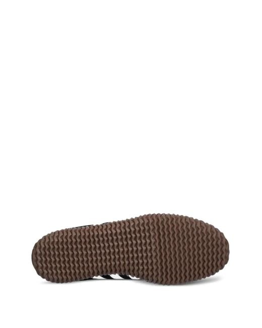 Adidas Black Volley Plimsole Three-Stripe Sneakers