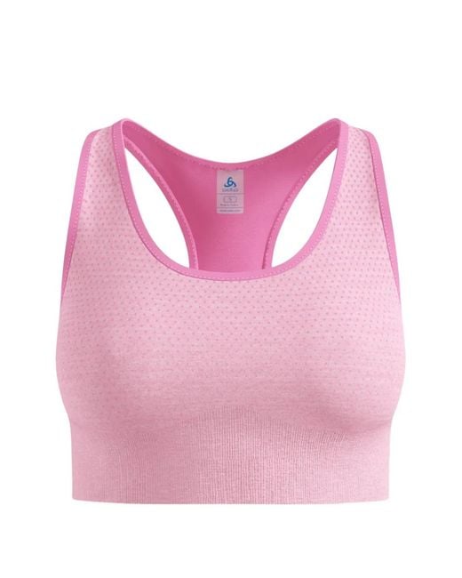 Odlo Pink Perforated-Design Sports Bra