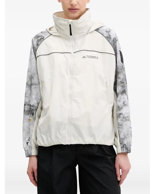 Adidas White X National Geographic Terrex Wind.Rdy Jacket