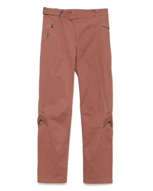 Kiko Kostadinov Red X Fox Lab Moto Trousers