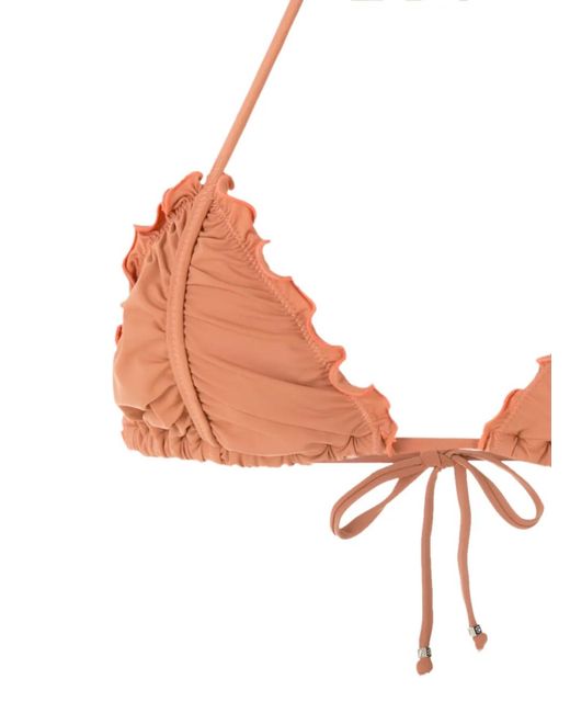 Amir Slama Bikini Met Geribbeld-Effect in het White