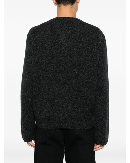 Diana Studio Black Long-Sleeve Sweater for men