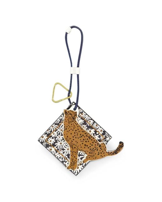 Inoui Edition Metallic Pampa Leopard-Print Keyring