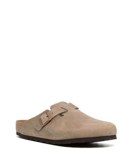 Birkenstock Brown Boston Oiled Clogs for men