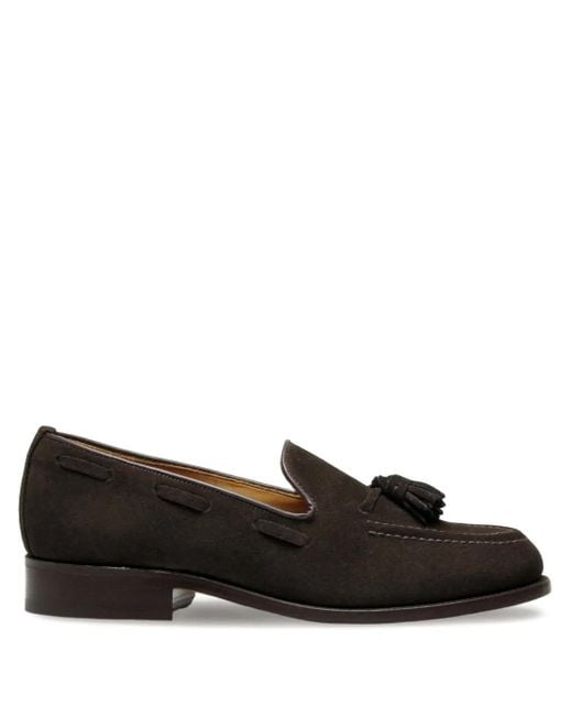 Sanders Black Finchley Tassel-Detail Loafers for men