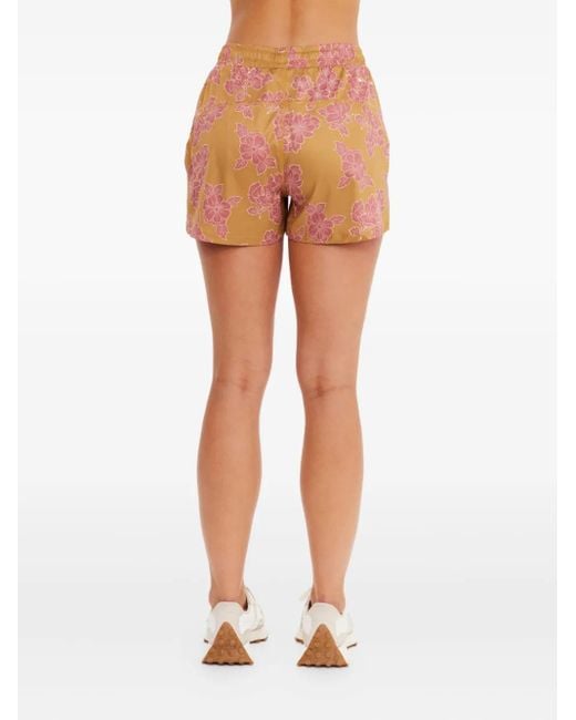 The Upside Fantasie Lucky Shorts Met Bloemenprint in het Orange