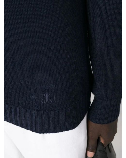 Pull À Logo Brodé Jil Sander pour homme en coloris Blue