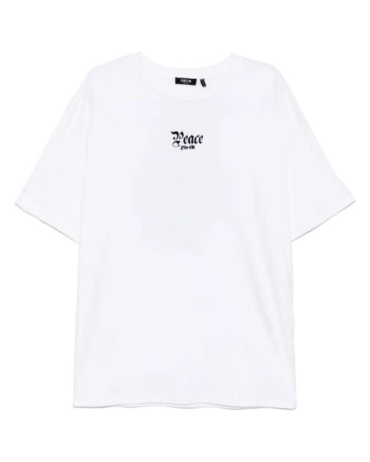 FIVE CM White Logo-Print T-Shirt for men