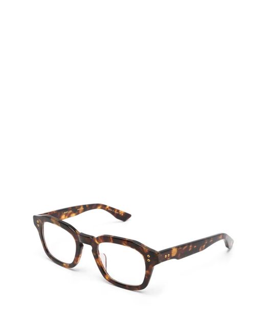 Dita Eyewear Black Square-Frame Glasses