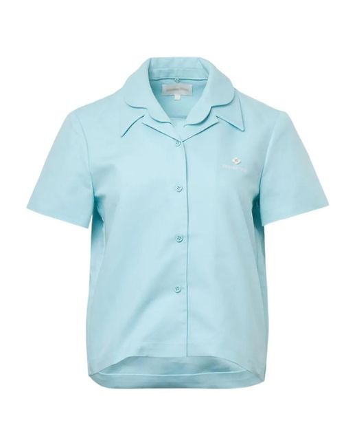 ShuShu/Tong Blue Double Layered Collar Shirt