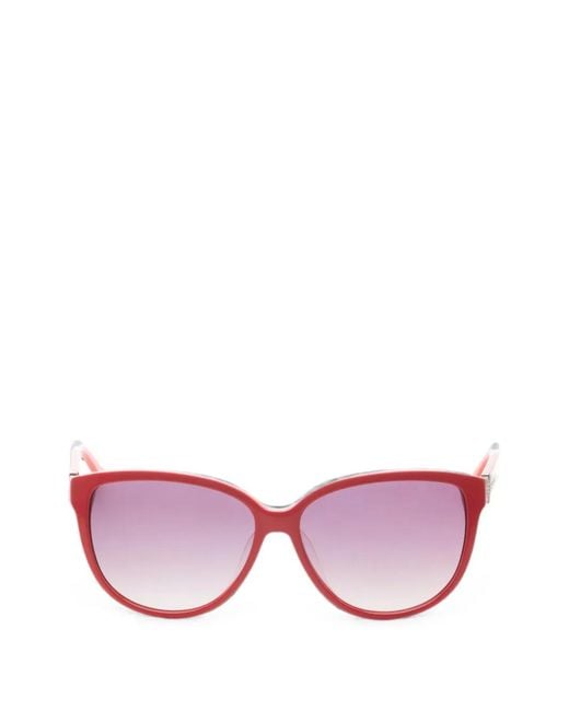 Swarovski Pink Crystal-Embellished Geometric-Frame Sunglasses