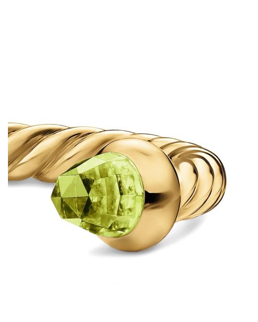 David Yurman Yellow Micro Cablespira Flex Open Ring
