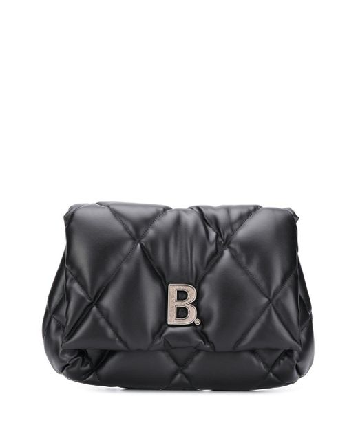 Balenciaga Black Touch Puffy Clutch Bag