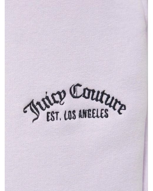 Juicy Couture White Jogginghose mit Logo-Stickerei