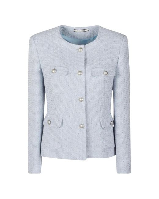 Tagliatore Blue Tone Button Jacket