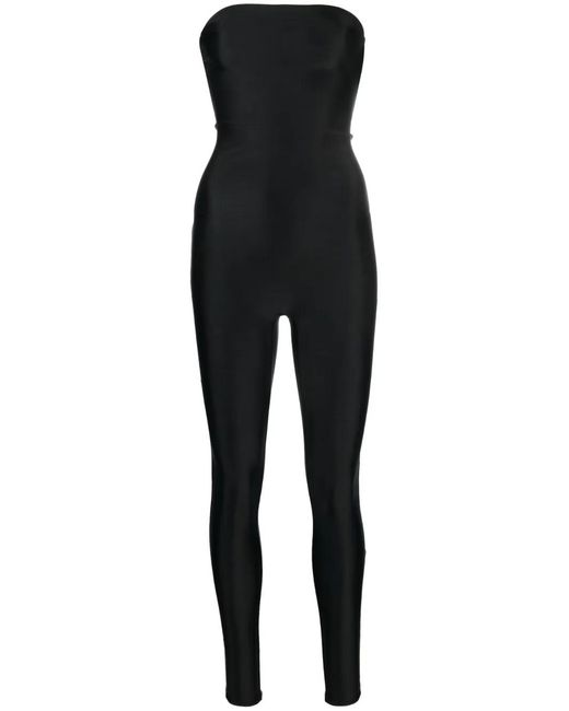 Atu Body Couture Black Strapless Jersey Jumpsuit