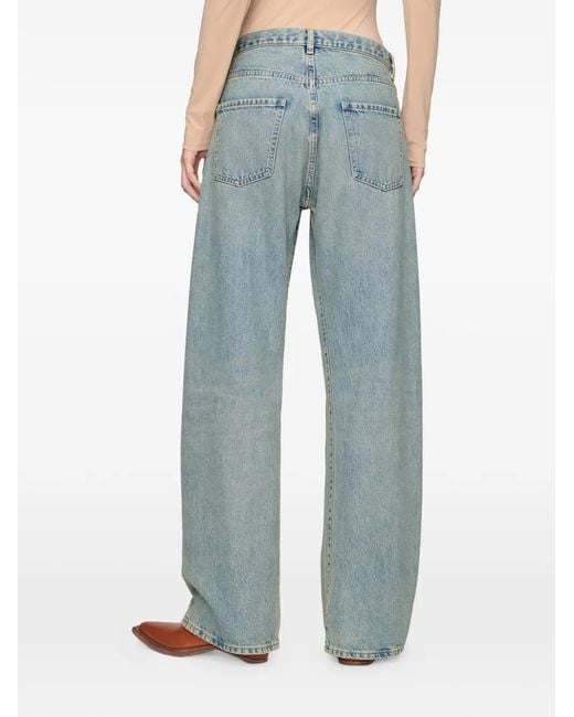 Maison Margiela Blue Straight-Leg Jeans With Exaggerated Pocket