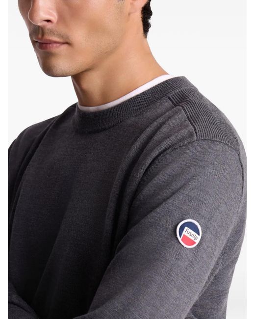 Fusalp Gray Joryn Round-Neck Sweater for men