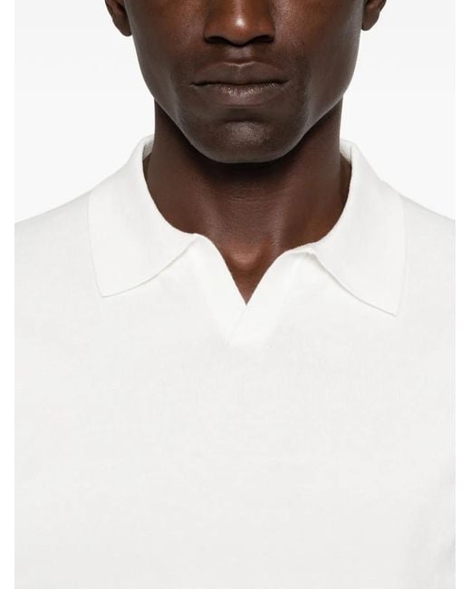 Roy Rogers White Logo-Patch Knitted T-Shirt for men