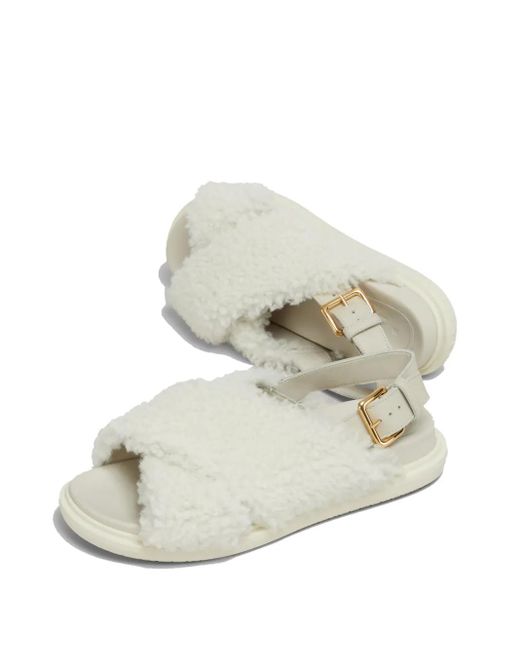 Marni Fussbett Lammy Sandalen in het White