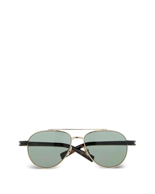 Saint Laurent Green Pilot-Frame Sunglasses for men