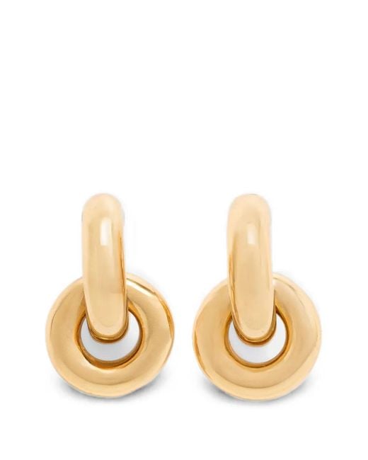 DKNY Metallic Alani Interlocking Hoop Earrings