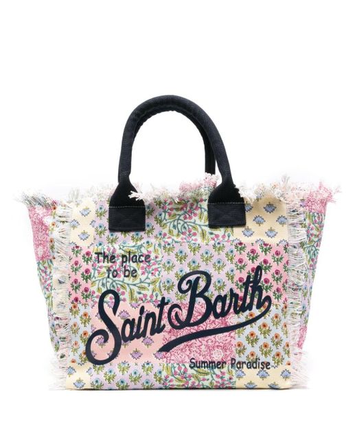 Mc2 Saint Barth Multicolor Vanity floral-print beach bag