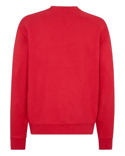 DSquared² Red Crewneck Sweater for men