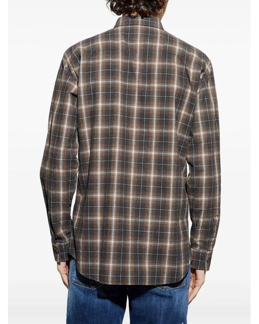 DSquared² Gray Chemise Dan for men