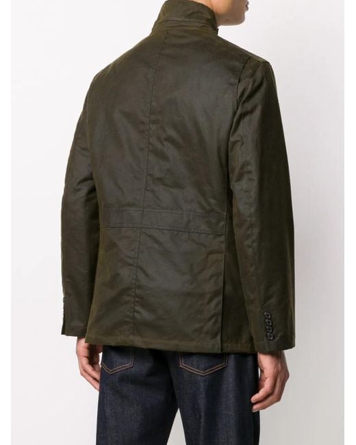 メンズ Barbour ハイネックジャケット Green