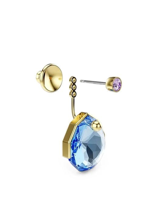 Swarovski クリスタル ドロップピアス ブルー | Lyst