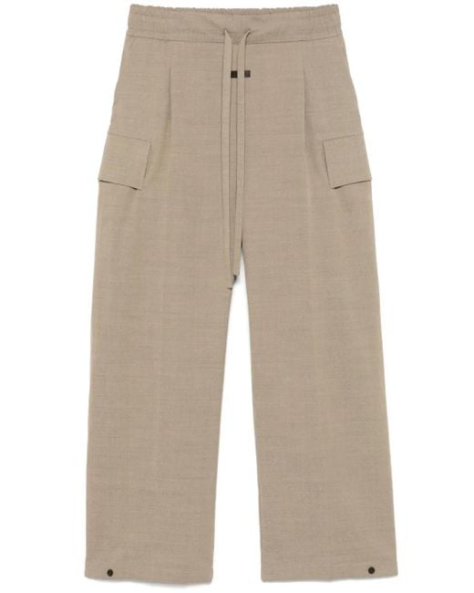 Fear Of God Cargo Broek Met Wijde Pijpen in het Natural voor heren