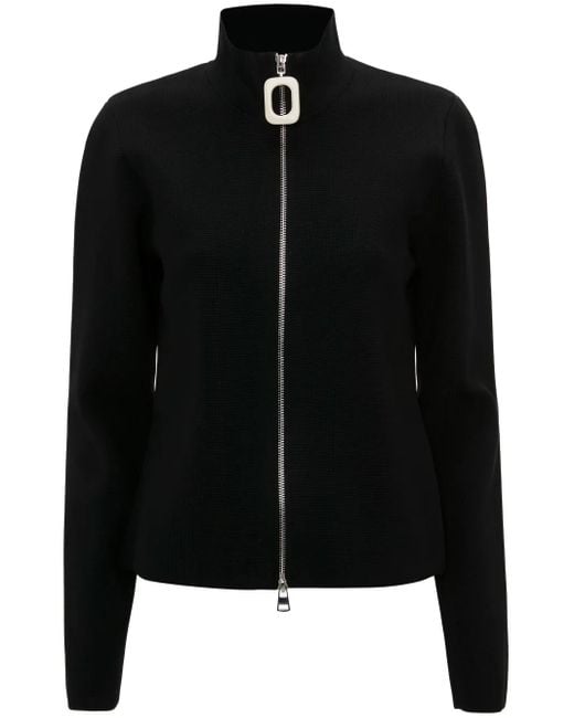 Cardigan Con Zip di J.W. Anderson in Black