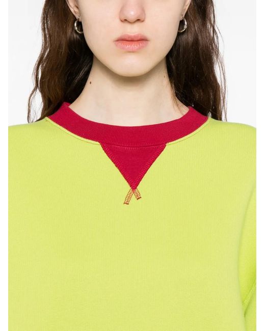 J.W. Anderson Green Contrast-Collar Sweatshirt
