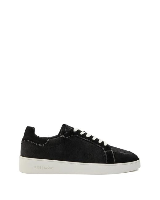 Jude Llow Black Phlipe Suede Sneakers for men