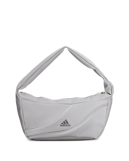 Adidas Gray Small Logo-Print Tote Bag
